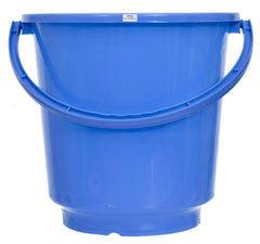 Heart Home Bucket|Plastic Bucket for Bathroom|Bucket for Bathing|Unbreakable Bucket with Handle|16 Liter|Pack of 2 (Blue)