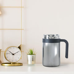 Homestic Stainless Steel Vacuum Insulated Travel Mug with Lid 420 ML (Silver)