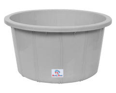 Heart Home Plastic Unbreakable Multipurpose Bath Tub/Washing Tub for Bathing 40 LTR.(Grey) 54HH3904.