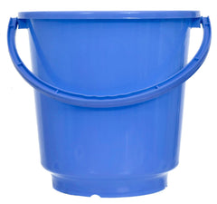 Heart Home Bucket|Plastic Bucket for Bathroom|Bucket for Bathing|Unbreakable Bucket with Handle|16 Liter|Pack of 2 (Blue & Yellow)