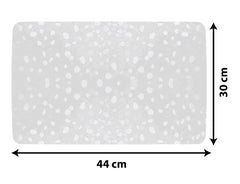 Heart Home Tranasparent PVC Fridge Mat, Set of 6 (White)-HS43HEARTH25655