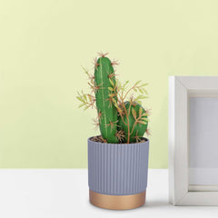 Urbane Home Artificial Plants For Home Décor|Natural Looking Indoor Fake Plants With Pot|Artificial Flowers For Decoration (Green)