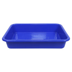 Kuber Industries Storage Tray|Versatile Plastic Storage Organizer|Rectangular Tray for Kitchen Storage|Storage Tray for office|Exel Tray 555|Pack of 2 (Blue)