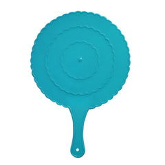 Kuber Industries Plastic Lightweight Handfan|Hath Pankha|Beejna for Natural Cooling Air Home Decor and Travel Useful, Pack of 6 (Blue)
