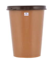 Heart Home Food Grade, Leakproof Plastic Everyday Glass,Tumbler with Lid, 300ml- Set of 3 (Brown & Coffee & Grey)-HS43HEARTH25684