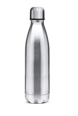 Kuber Industries Cola Stainless Steel 2 Pieces Fridge Water Bottle,1000 ml (Silver) - CTKTC031446