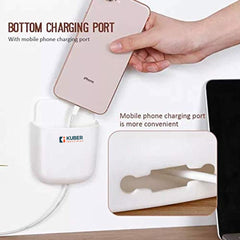 Kuber Industries Remote & Phone Holder|Wall Mounted Mobile Holder|Premium PP Build|Easy Installation|Multipurpose Wall Stand For Phone|Pack of 3|Multicolor