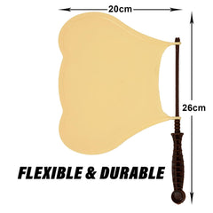 Kuber Industries Hand Fan | Plastic Hath Pankha | Hand Fan for Summer | Beejna for Natural Air | Caty Fan | Useful for Travel | Hand Fan for Cool Air | Cream