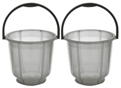 Kuber Industries Multipurposes Tranasparent Plastic Bucket for Bathing Home Cleaning & Storage Purpose, 13Ltr.- Pack of 2(Brown)-47KM01219
