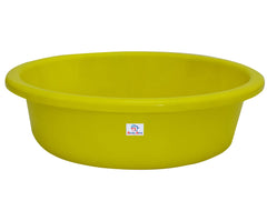 Heart Home Multiuses Plastic Knead Dough Basket/Basin Bowl For Home & Kitchen 6 Ltr- Pack of 2 (Green & Pink) 52HH3850