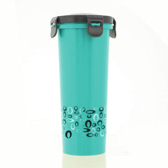 Kuber Industries Virgin Plastic klick Big Glass 2 Piece Tumbler/airtight Container Leakproof Storage with Lid 500ml (Multi)