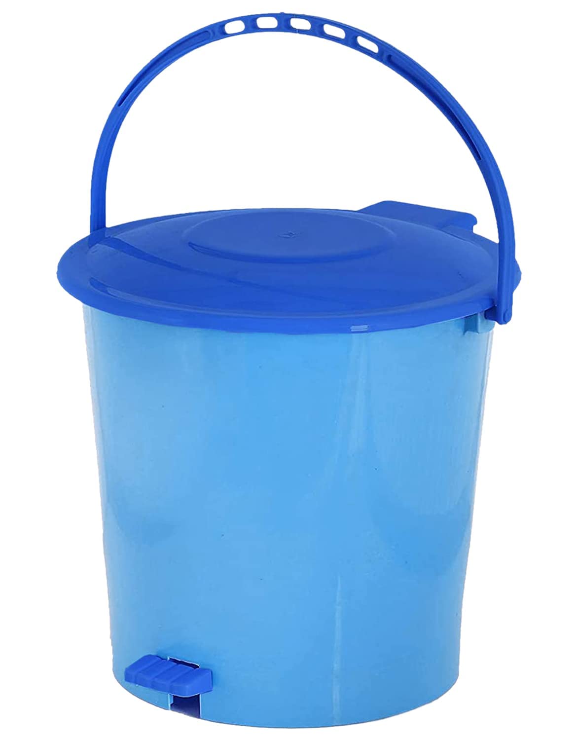 Heart Home Pedal Dustbin|Plastic Pedal Dustbin|Kitchen Waste Paper Bin|Dustbin For Bedroom|10 Liter Dustbin (Blue)