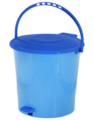Heart Home Pedal Dustbin|Plastic Pedal Dustbin|Kitchen Waste Paper Bin|Dustbin For Bedroom|10 Liter Dustbin (Blue)