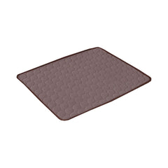 Kuber Industries Rectangular Dog & Cat Bed|Multi-Utility Self-Cooling Pad For Dog & Cat|Light-weight & Durable Dog Bed|ZQCJ001C-S|Coffee