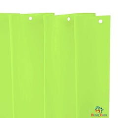 Heart Home PEVA Shower Curtain Liner, Heavy Duty Plastic Shower Curtain with Hooks for Bathroom, Bathtub, 70" x 80", Green-HEARTXY11536