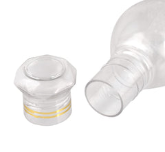 Heart Home Plastic Ragular Crystal Design Water Bottle for Home & Traveling, 1Ltr. Set of 3 (Transparent) 54HH4305.