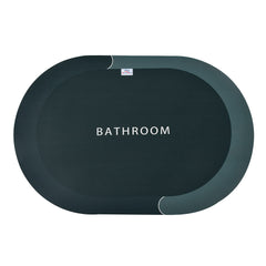 Heart Home Bathroom mat|Bathroom mat Super Absorbent Floor mat|Anti-Skid Bathroom mat|Memory Foam Bathroom Rug Mat|Pack of 2 (Green)