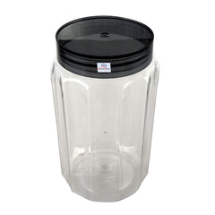Heart Home Food Grade Odourless BPA Free Plastic Kitchen Container Set with Airtight Lid,1800ml, Set of 6 (Grey)-HS42KUBMART25052