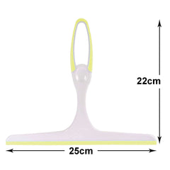 Kuber Industries Kitchen Wiper|Plastic Kitchen Table Platform Wiper Ideal for Windows, Glass & Car Windshield,Pack of 3 (Yellow)