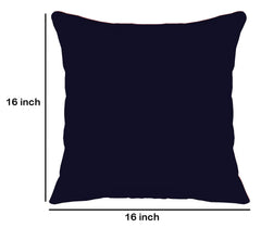 Heart Home Microfibre Filled Cushion Filler 16"x16" (Black), Standard (F_26_HEARTH016846)