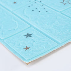 Kuber Industries Foam Brick Pattern 3D Wallpaper for Walls | Soft PE Foam | Easy to Peel, Stick & Remove DIY Wallpaper | Suitable on All Walls | Pack of 5 Sheets,70 cm X 77 cm