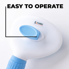 Kuber Industries Dog Brush|Dog Brush for Hair Cleaning|De-tangling|& Grooming|Helps Prevent Fur Loss Upto 90% by Increasing Blood Circulation|Suitable for Small & Medium Pets|PT213B|Blue
