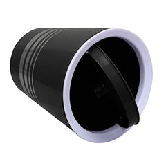 Kuber Industries Plastic Dustbin, Trashbin, Wastebin For Kitchen, Bathroom, Office Use With Swing Lid, 7 Liter- Pack of 2 (Black)-47KM0808