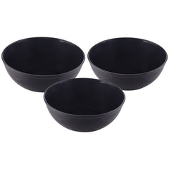 Kuber Industries Bowls|Plastic Dishwasher Safe Bowl|Serving Bowls|Bowls for Kitchen|Microwave Safe Bowls for Salad|Soup|Pasta|2000 ML|Pack of 3 (Grey)