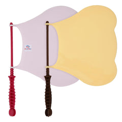 Heart Home Hand Fan | Plastic Hath Pankha | Hand Fan for Summer | Beejna for Natural Air | Caty Fan | Useful for Travel | Hand Fan for Cool Air | Pack of 2 | Multi