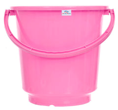 Heart Home Bucket|Plastic Bucket for Bathroom|Bucket for Bathing|Unbreakable Bucket with Handle|16 Liter|Pack of 3 (Multicolor)