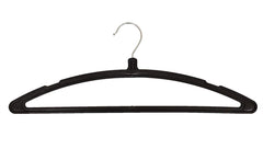 Heart Home 6 Piece Plastic Hanger Set for Wardrobe, (Black) HEART7081