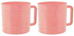 Kuber Industries Plastic Bathroom Mug, 1 Ltr., Pack of 2 (Pink)