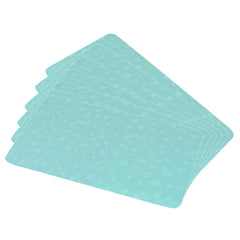 Kuber Industries Lining Design PVC 6 Piece Refrigerator Drawer Mat Set - Green