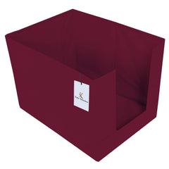 Heart Home Non Woven 3 Piece Shirt Stacker and 1 Piece Foldable Rectangle Cloth Saree Stacker Cloth Wardrobe Organizer Wardrobe Organizer (Maroon) - HEART1859