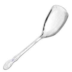 Heart Home Stainless Steel Wok Spatula|Slotted Turner for Cooking & Food Serving, Set of 3 (Silver)