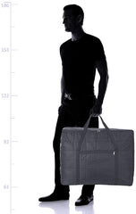 Kuber Industries Parachute Jumbo Attachi Bag Travel Handbag Storage Carrying Bag, Blanket Cover, Duffle, Travel Multi-Purpose Bag (Grey) CTKTC134653