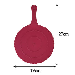 Kuber Industries Plastic Lightweight Handfan|Hath Pankha|Beejna for Natural Cooling Air Home Decor and Travel Useful, Pack of 3 (Pink)