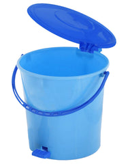 Heart Home Pedal Dustbin|Plastic Pedal Dustbin|Kitchen Waste Paper Bin|Dustbin For Bedroom|10 Liter Dustbin (Blue)
