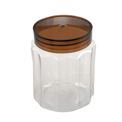 Kuber Industries Food Grade Odourless BPA Free Plastic Kitchen Container Set with Airtight Lid,500ml, Set of 9 (Brown)-HS42KUBMART25094