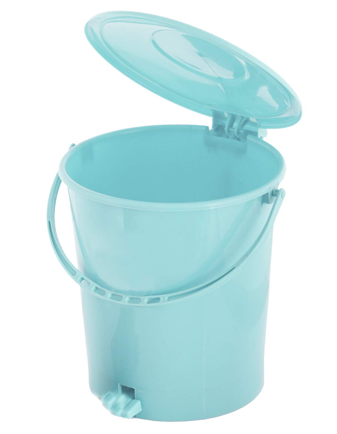 Kuber Industries Plastic Dustbin Garbage Bin with Handle, 10 Liters (Light Green) - CTKTC034655