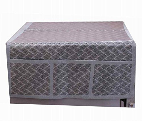 Kuber Industries Abstract PVC Fridge Top Cover - Grey