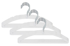 Kuber Industries 18 Pieces Non-Slip, Space Saving Plastic Closet Baby Hanger for Laundry & Everyday Use (White)-HS43KUBMART25715