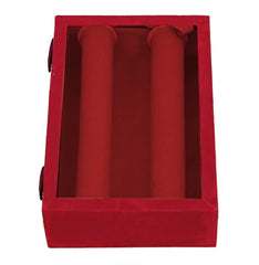 Kuber Industries Wooden 2 Rod Bangle Box KI0010003, (Maroon)