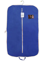 Kuber Industries 2 Pieces Foldable Non Woven Men's Coat Blazer Suit Cover (Brown & Royal Blue) - CTKTC041694