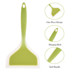 Heart Home Turner | Silicone Wide Spatula Turner | Spatulas Turner for Nonstick Cookware | Omelette Turner for Cooking | Kitchen Turners | New Big Spatula | Pack of 3 | Multi