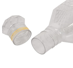 Heart Home Plastic Squere Shape Crystal Design Water Bottle for Home & Traveling, 1Ltr. Set of 3 (Transparent) 54HH4303.