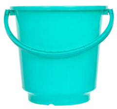 Kuber Industries Bucket|Plastic Bucket for Bathroom|Bucket for Bathing|Unbreakable Bucket with Handle|16 Liter|Pack of 2 (Green)