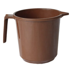 Kuber Industries Plastic Lightweight, Unbreakable Bathroom Mug 1.5 Litre (Brown, Pack of 4)