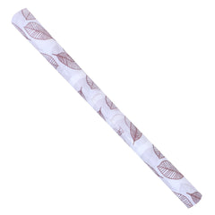 Heart Home Shelf Liner | EVA Kitchen Cabinet Shelf Mat | Anti-Slip Bathroom Mat | Fridge Mat | Table Mat | Brown Leaf Wardrobe Mat | 1.5 Meter | Pack of 2 | White