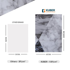 Kuber Industries Marble Design Wall Sticker for Walls | Marble Pattern| Easy to Peel, Stick & Remove DIY Wallpaper | Suitable on All Walls | Pack of 5 Roll,60 cm x 300 cm